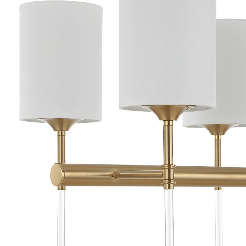 Uttermost 21388 Awyr - 8 Light Linear Chandelier-16.5 Inches Tall and 43.5 Inches Wide UT-21388