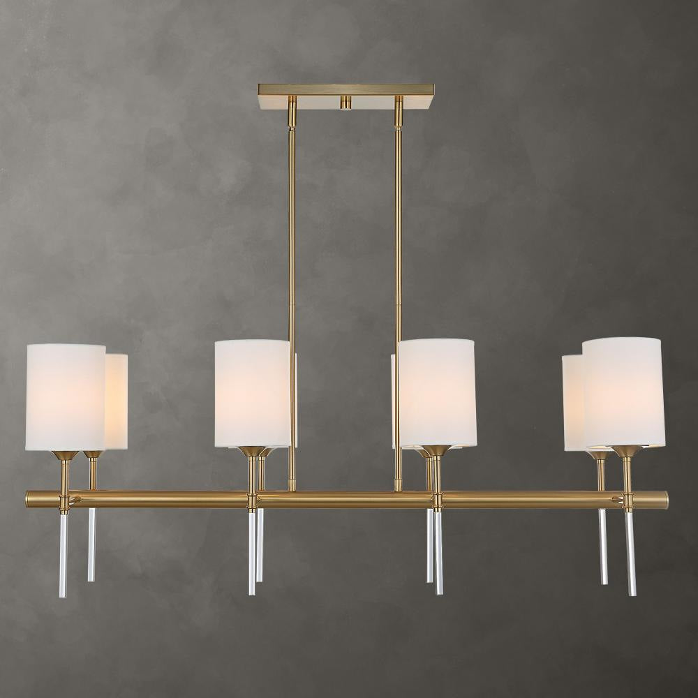 Uttermost 21388 Awyr - 8 Light Linear Chandelier-16.5 Inches Tall and 43.5 Inches Wide