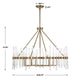 Uttermost Crystal Stick 8 Light Brass Chandelier UT-21389