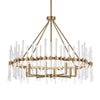 Uttermost Crystal Stick 8 Light Brass Chandelier UT-21389