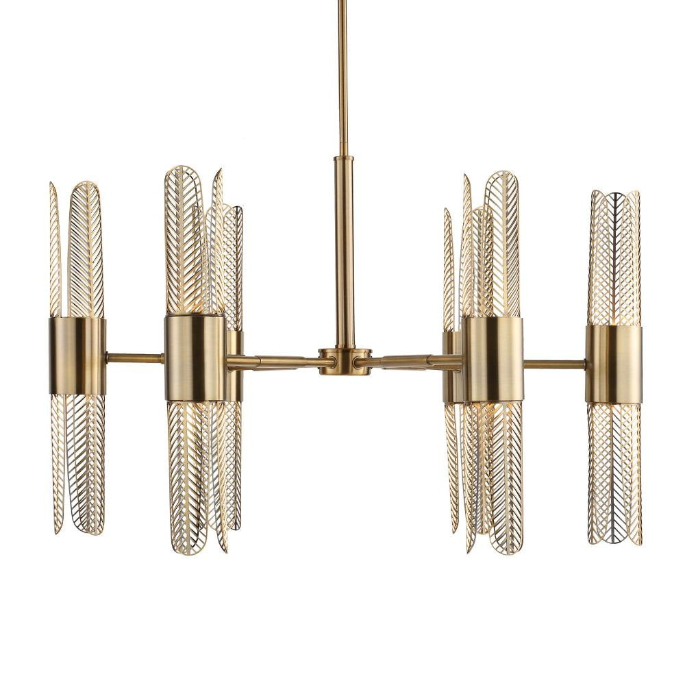 Uttermost 21391 Cret - 96W 12 LED Chandelier-20.63 Inches Tall and 31 Inches Wide UT-21391