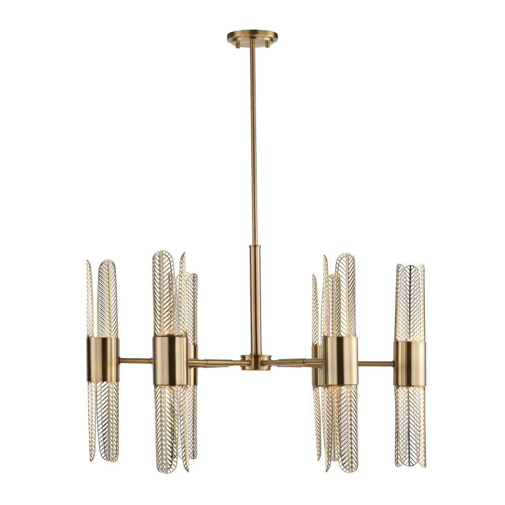 Uttermost 21391 Cret - 96W 12 LED Chandelier-20.63 Inches Tall and 31 Inches Wide UT-21391