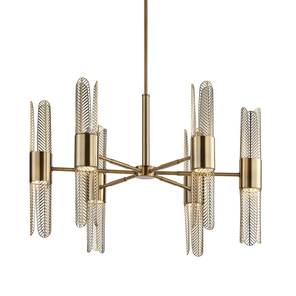 Uttermost 21391 Cret - 96W 12 LED Chandelier-20.63 Inches Tall and 31 Inches Wide UT-21391