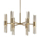 Uttermost 21391 Cret - 96W 12 LED Chandelier-20.63 Inches Tall and 31 Inches Wide UT-21391