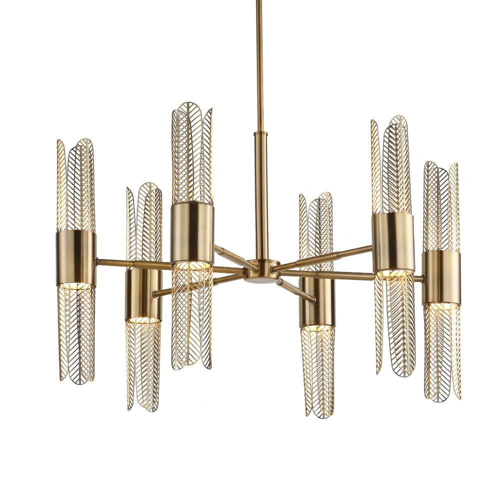 Uttermost 21391 Cret - 96W 12 LED Chandelier-20.63 Inches Tall and 31 Inches Wide UT-21391