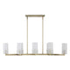 Uttermost Mistie 8 Light Linear Chandelier UT-21392