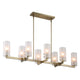 Uttermost Mistie 8 Light Linear Chandelier