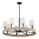 Uttermost 21393 Faiyam - 8 Light Chandelier-18.25 Inches Tall and 36.5 Inches Wide UT-21393