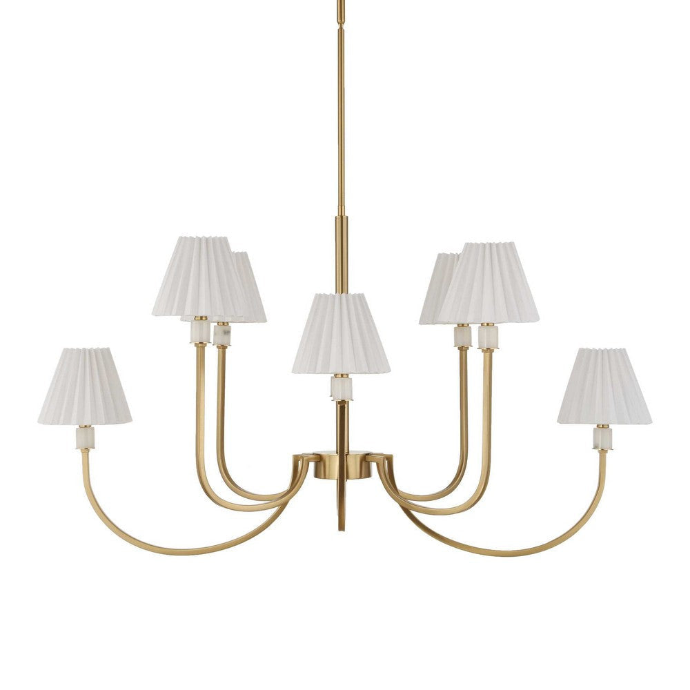 Uttermost Poppins 8 Light Brass Chandelier UT-21406