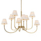 Uttermost Poppins 8 Light Brass Chandelier UT-21406