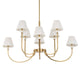 Uttermost Poppins 8 Light Brass Chandelier UT-21406