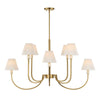 Uttermost Poppins 8 Light Brass Chandelier UT-21406