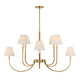 Uttermost Poppins 8 Light Brass Chandelier UT-21406