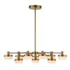 Uttermost Wedge 12 Lt LED Brass Chandelier UT-21408