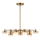Uttermost Wedge 12 Lt LED Brass Chandelier UT-21408