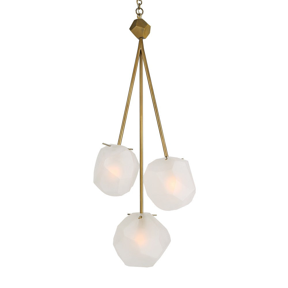 Uttermost Geodesic - 3 Light Pendant-36 Inches Tall and 13.5 Inches Wide -Traditional Installation