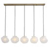Uttermost Geodesic - 5 Light Linear Pendant-8.25 Inches Tall and 47 Inches Wide