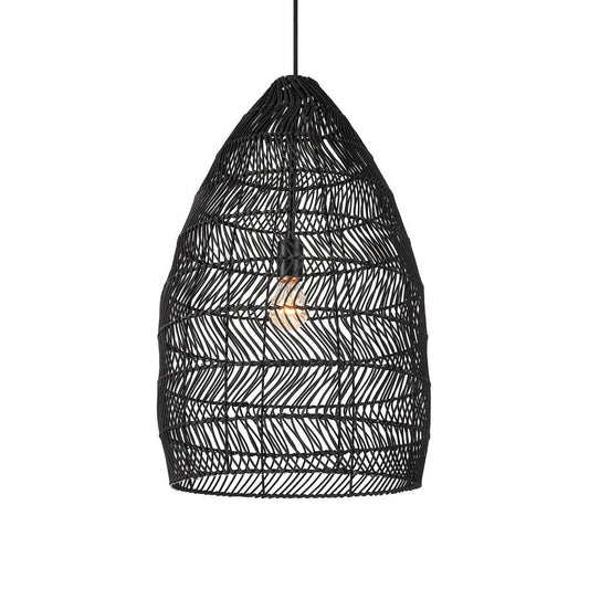 Uttermost Nandi 1 Light Woven Black Pendant By Casagear Home