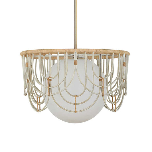 Uttermost Arches 1 Light Rattan Pendant
