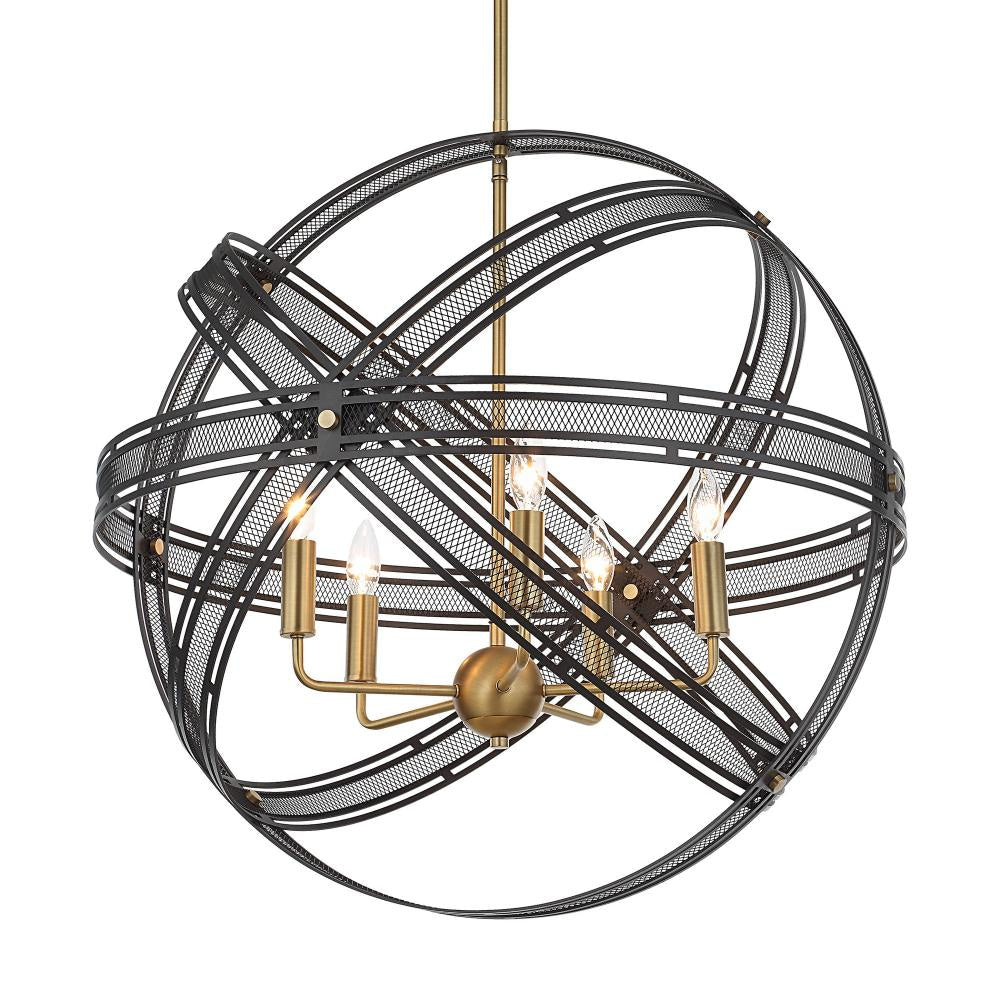 Uttermost 21606 Spherical - 5 Light Pendant-27.5 Inches Tall and 27.75 Inches Wide UT-21606