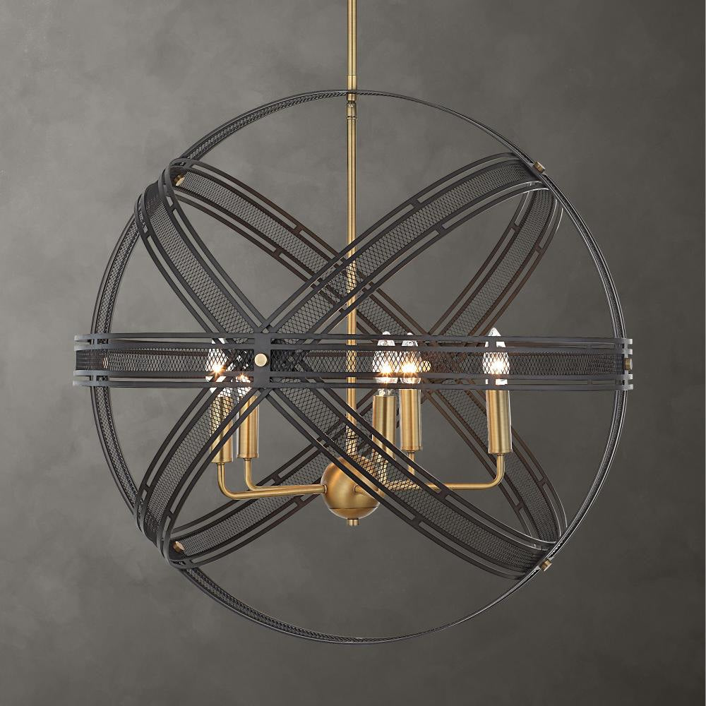 Uttermost 21606 Spherical - 5 Light Pendant-27.5 Inches Tall and 27.75 Inches Wide