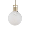 Uttermost Huch 1 Light White Glass Pendant UT-21609