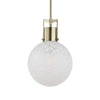 Uttermost Huch 1 Light White Glass Pendant UT-21609