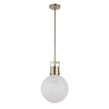 Uttermost Huch 1 Light White Glass Pendant UT-21609