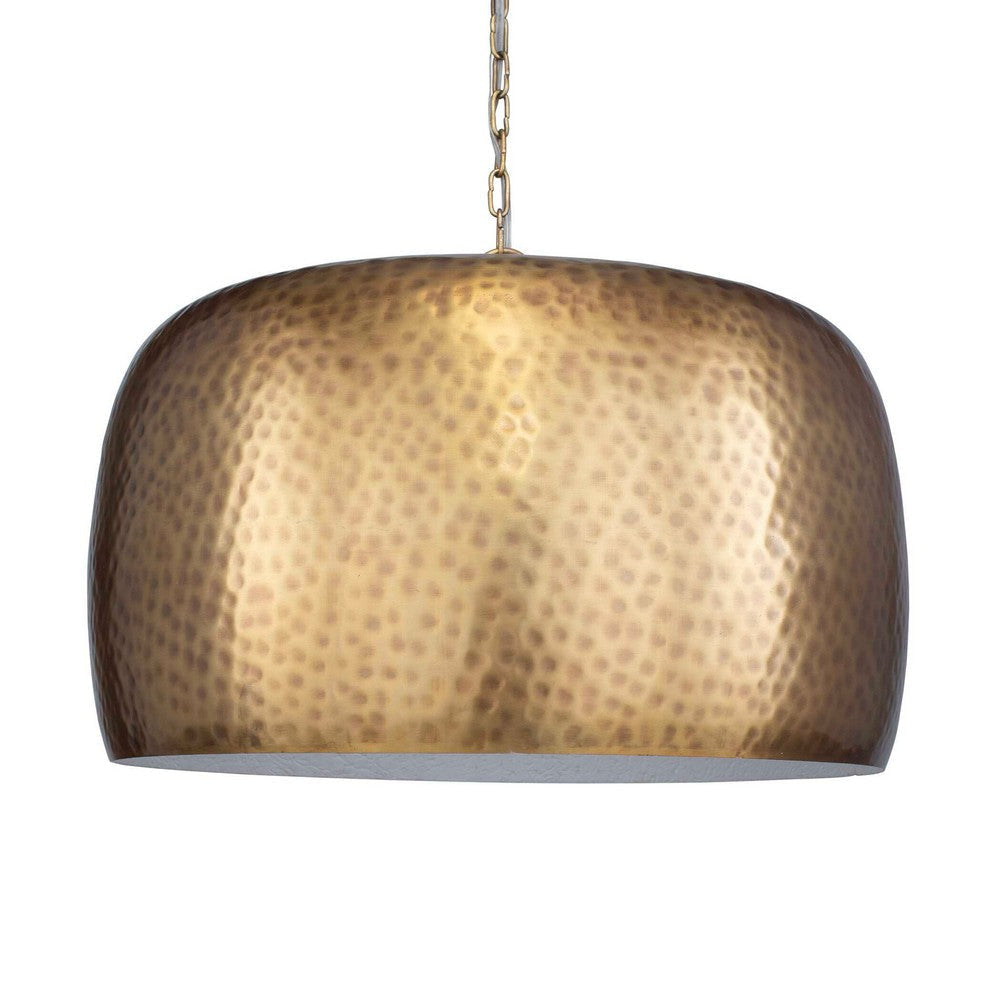 Uttermost Lemont Hammered Brass 1 Light Pendant UT-21610