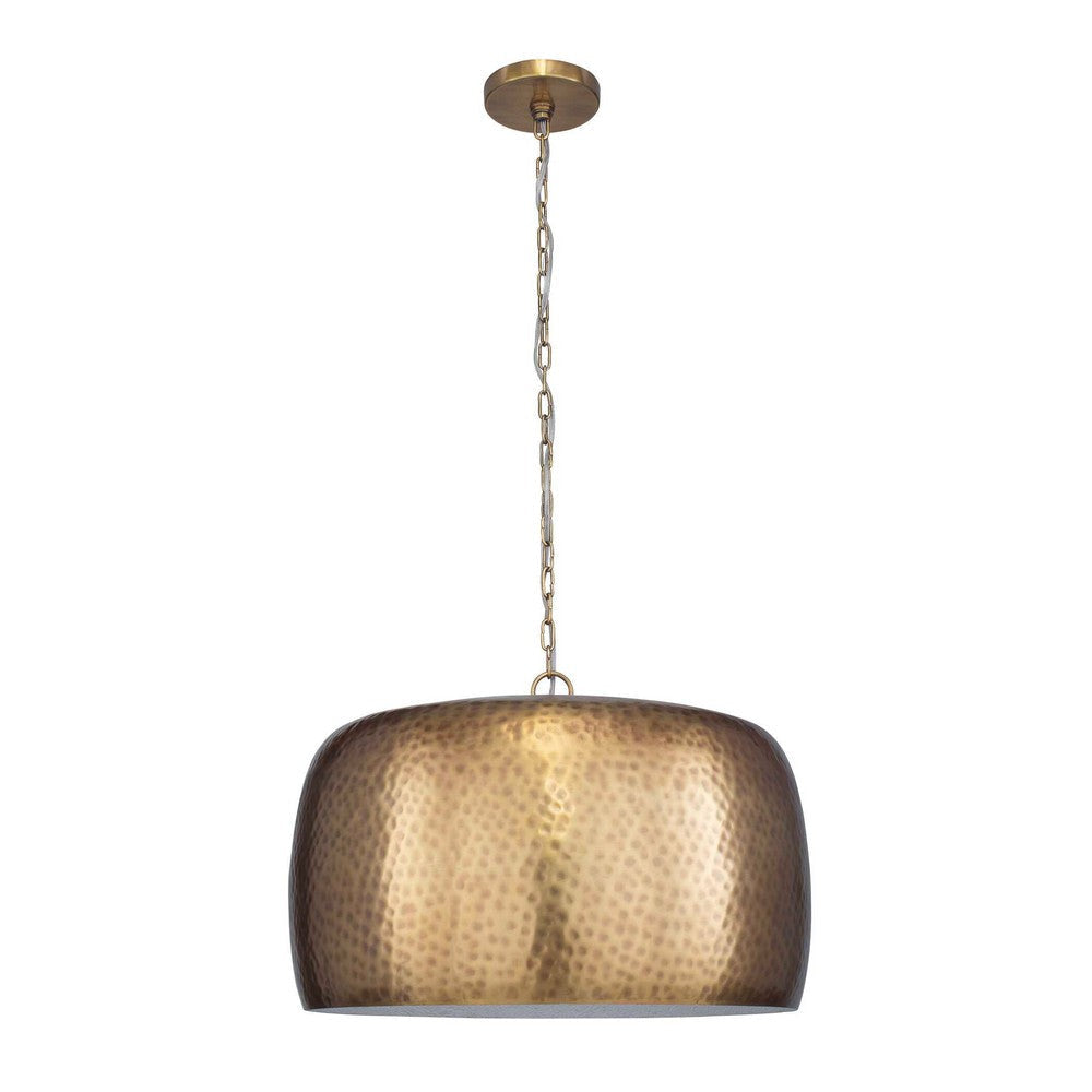 Uttermost Lemont Hammered Brass 1 Light Pendant UT-21610