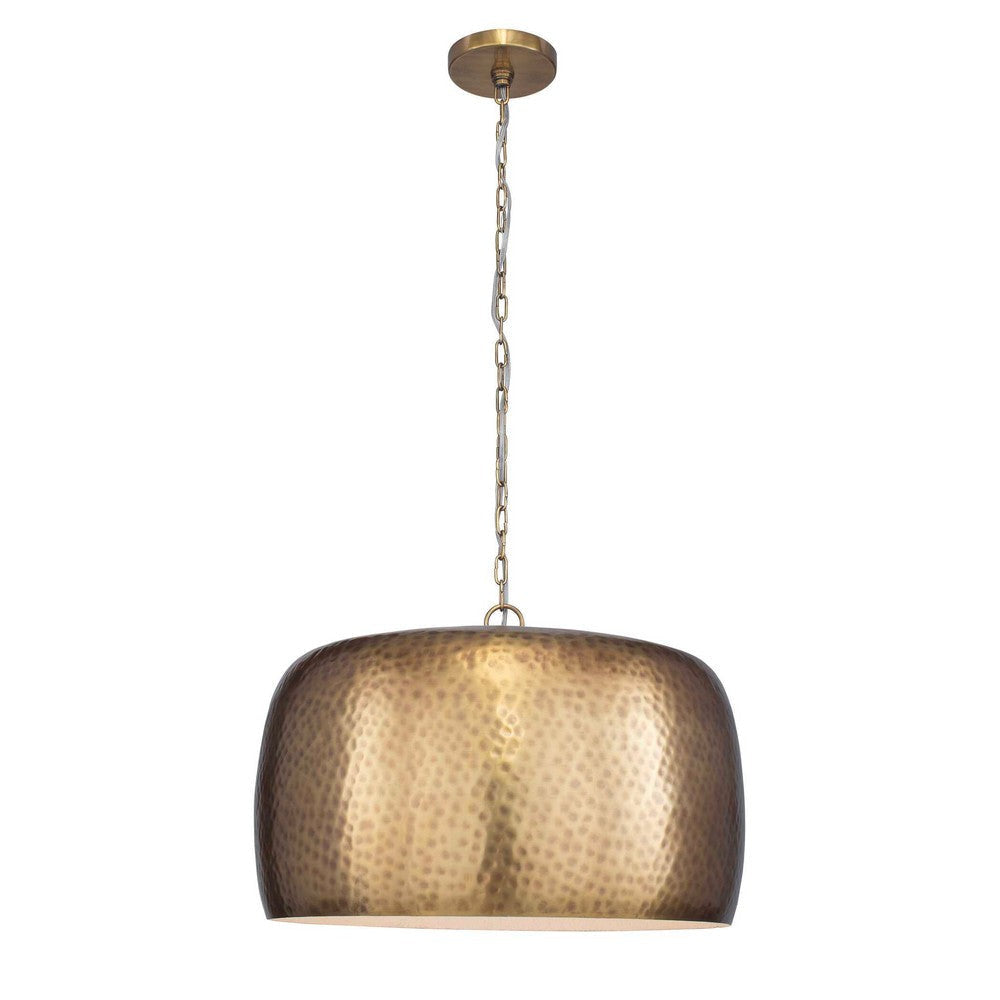 Uttermost Lemont Hammered Brass 1 Light Pendant UT-21610