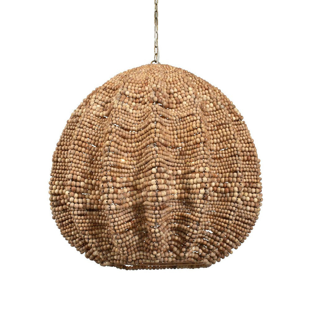 Uttermost Kauri 5 Light Wooden Bead Pendant