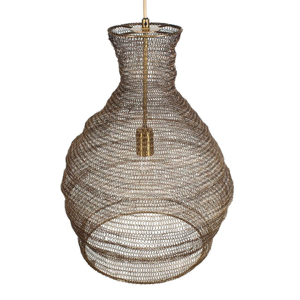 Uttermost Murmur Woven Brass 1 Light Pendant UT-21613
