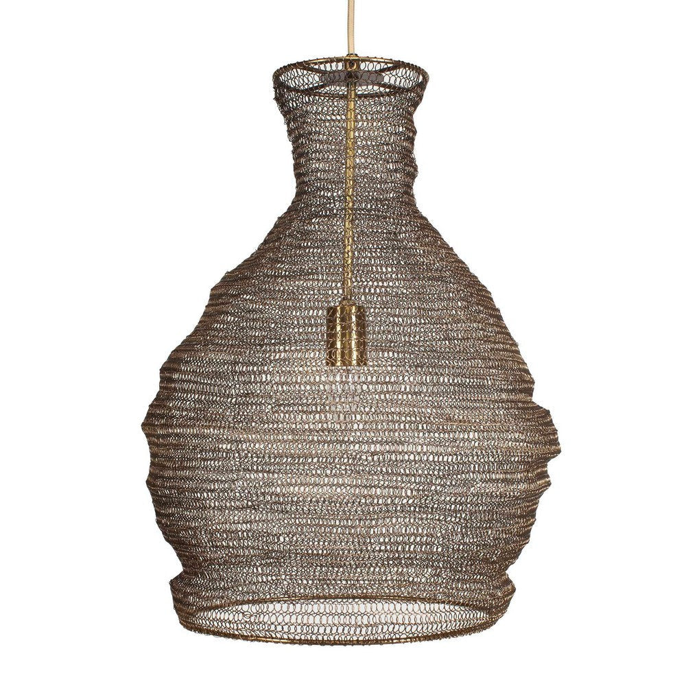 Uttermost Murmur Woven Brass 1 Light Pendant UT-21613