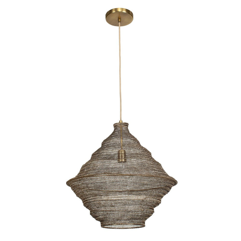 Uttermost Sigh Woven Brass 1 Light Pendant UT-21614