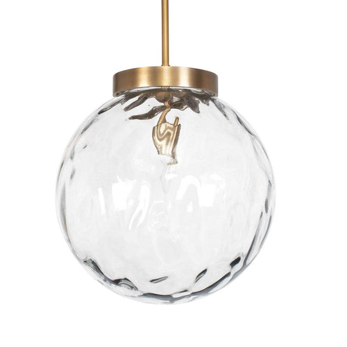 Uttermost Gaia 1 Light Watered Glass Pendant