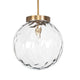 Uttermost Gaia 1 Light Watered Glass Pendant