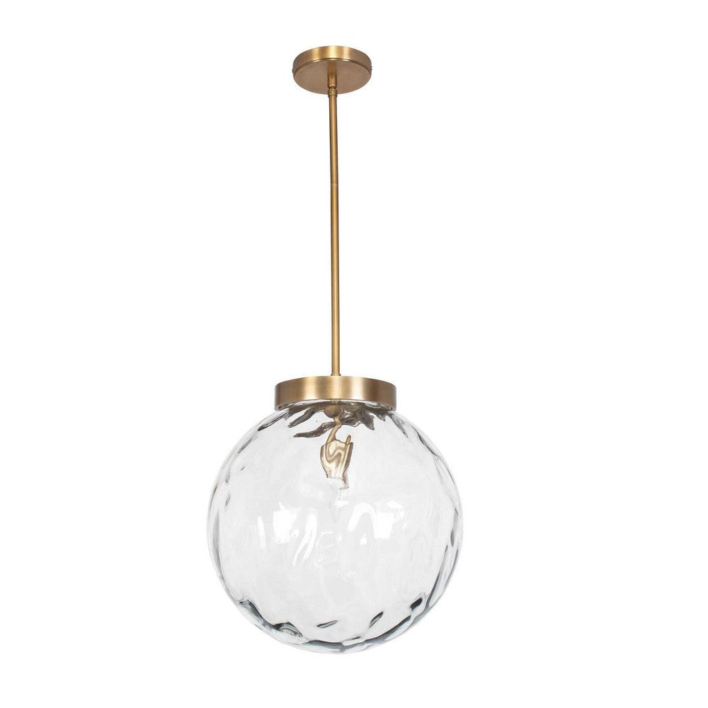 Uttermost Gaia 1 Light Watered Glass Pendant UT-21622