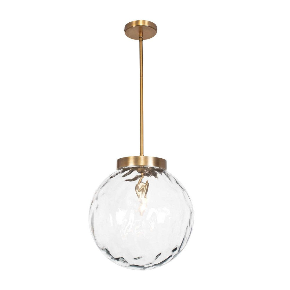 Uttermost Gaia 1 Light Watered Glass Pendant UT-21622