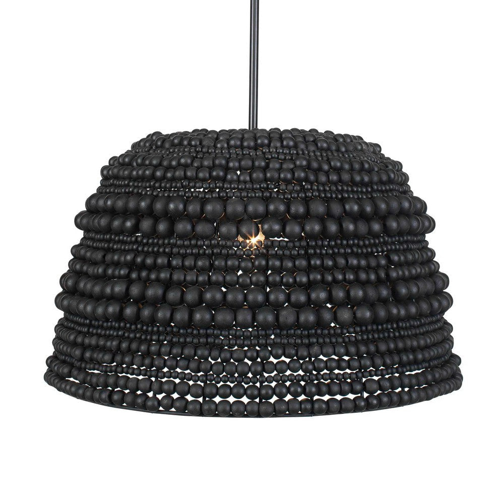 Uttermost Persephone Black Bead 1 Light Pendant UT-21623