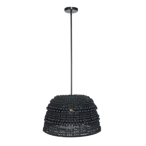Uttermost Persephone Black Bead 1 Light Pendant