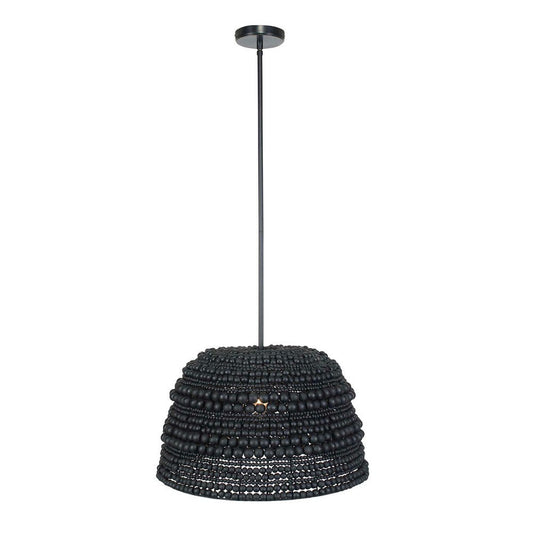 Uttermost Persephone Black Bead 1 Light Pendant