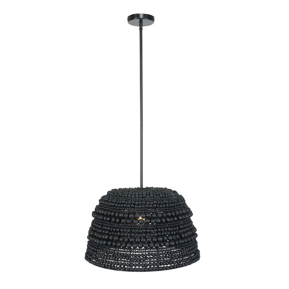 Uttermost Persephone Black Bead 1 Light Pendant