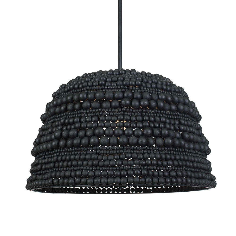 Uttermost Persephone Black Bead 1 Light Pendant UT-21623
