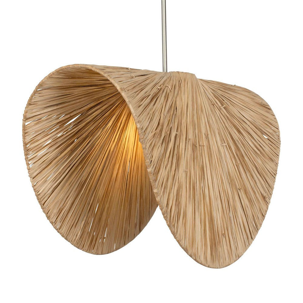 Uttermost Bend 1 Light Raffia Pendant UT-21625