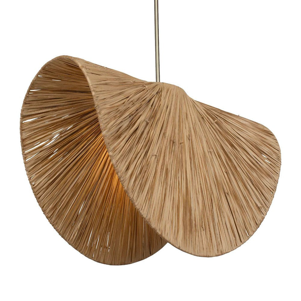 Uttermost Bend 1 Light Raffia Pendant UT-21625