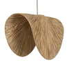 Uttermost Bend 1 Light Raffia Pendant
