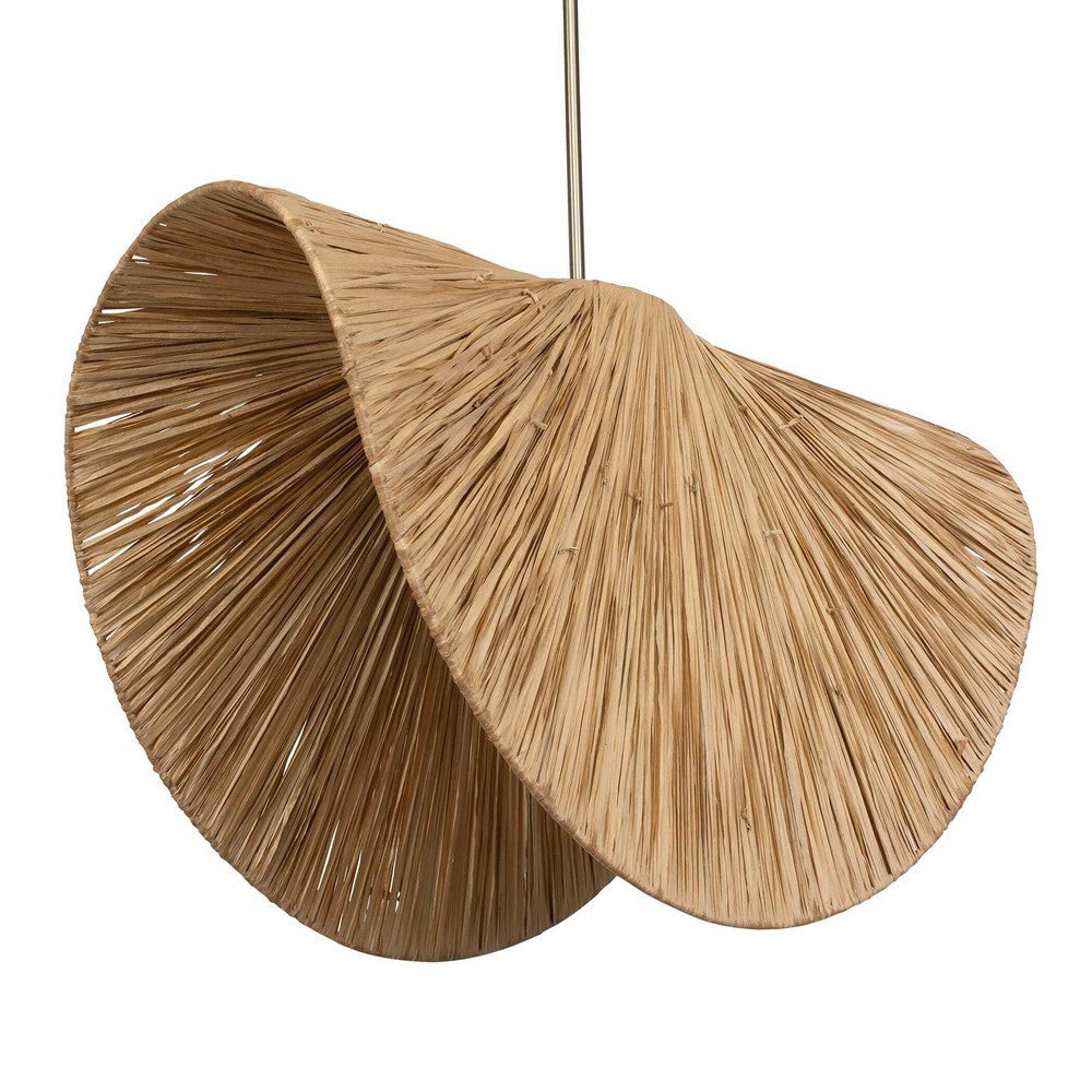 Uttermost Bend 1 Light Raffia Pendant UT-21625