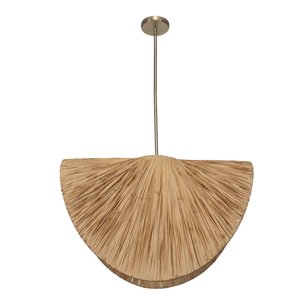 Uttermost Bend 1 Light Raffia Pendant UT-21625