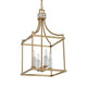 Uttermost Montreal 4 Light Brass Lantern Pendant UT-21644